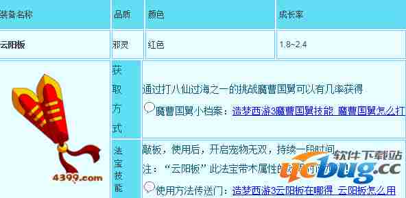 造梦西游3云阳板有什么用?