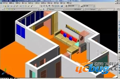 CAD怎么制作室内三维图形