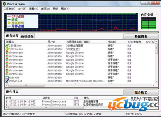 Process Lasso进程优化工具怎么使用？