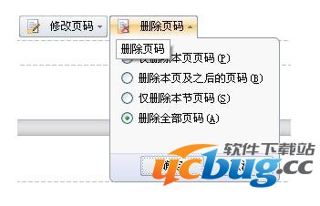 wps删除页码界面