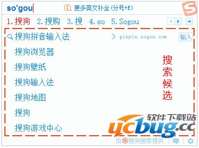 搜狗输入法搜索候选是什么